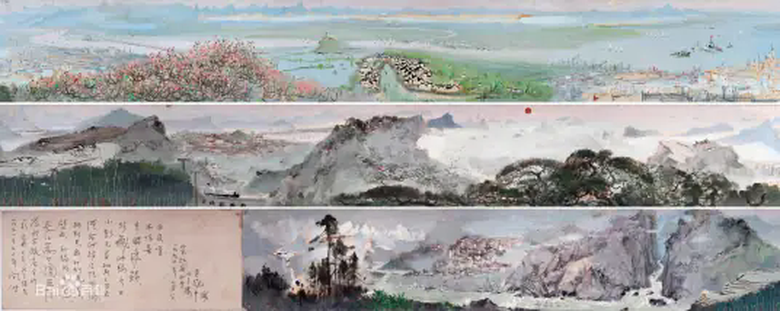长江万里图(吴冠中画作)
