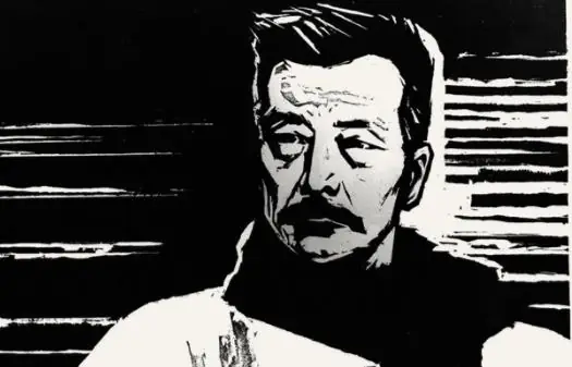 鲁迅像(赵延年1961年创作的木刻版画肖像作品)