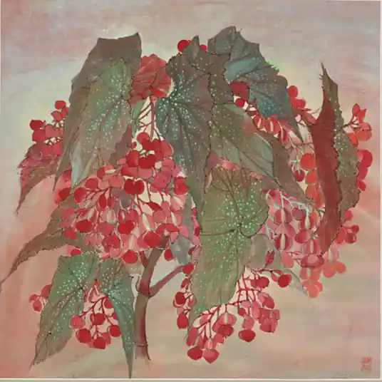 银星海棠(常沙娜创作的中国美术馆藏画)