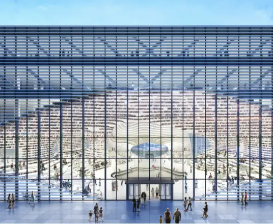 天津滨海新区文化中心图书馆