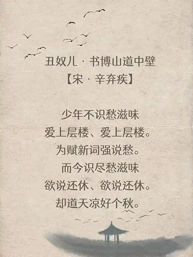 丑奴儿·书博山道中壁
